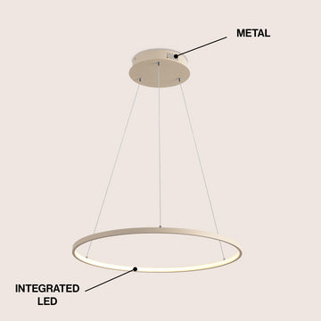 Brice Modern Contemporary Iron Integrated LED Pendant